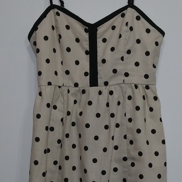 Urban Outfitters COPE polkadot skater hi/low dress - Picture 2 of 4
